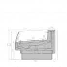 Холодильная витрина Brandford Aurora 125 рыба на льду SELF