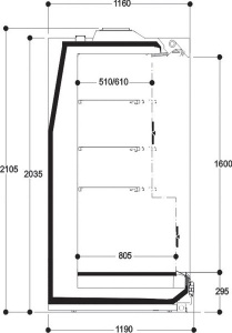 Холодильная горка Costan RHINO 2500 HF295 20 1875