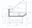 Холодильная витрина Cryspi Magnum Quadro SN 1250 без боковин (встроенный холод)