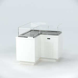 Угловая кондитерская витрина Финист Glassier LUX GСL-14/7/3