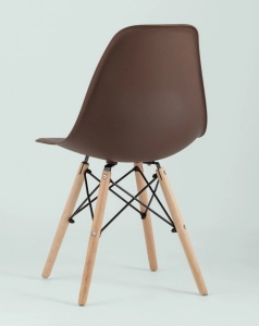 Стул барный Eames Style DSW коричневый x4
