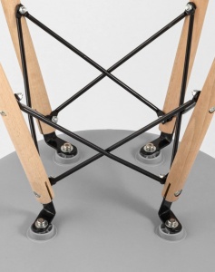 Стул барный Eames Style DSW коричневый x4