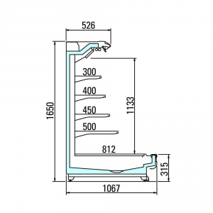 Полувертикальная горка Arneg LISBONA LF 105 H165 3750